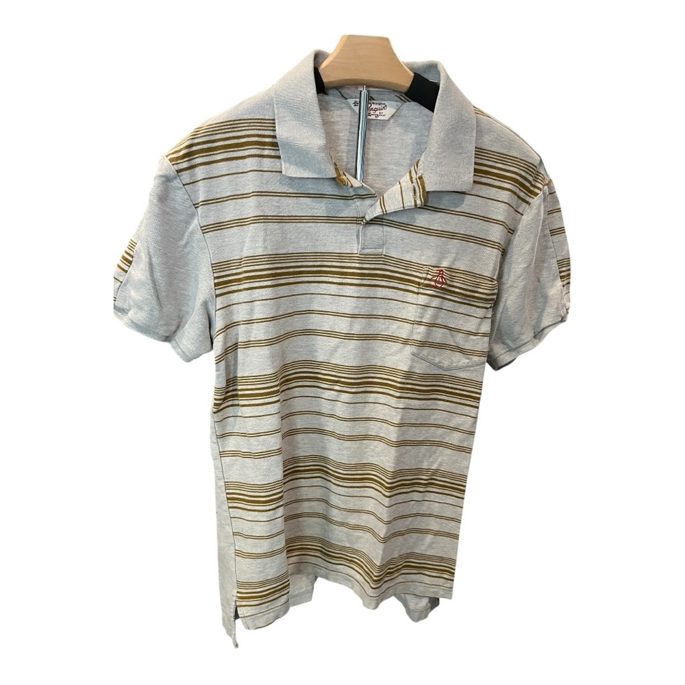 Original Penguin Classic Fit Striped Polo Shirt Size L